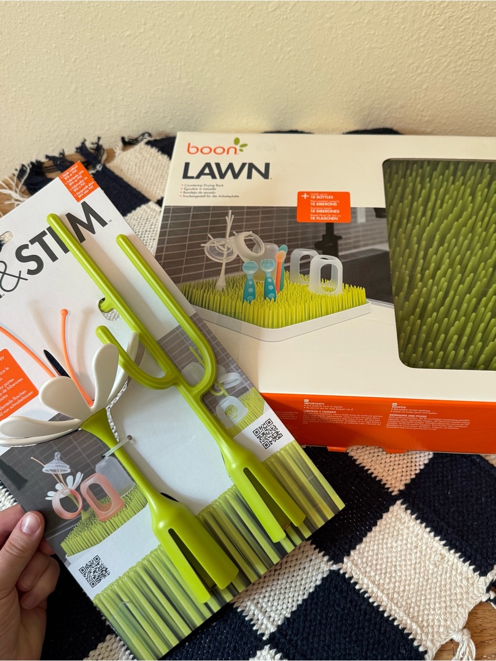 Boon Lawn Countertop Drying Rack - Green